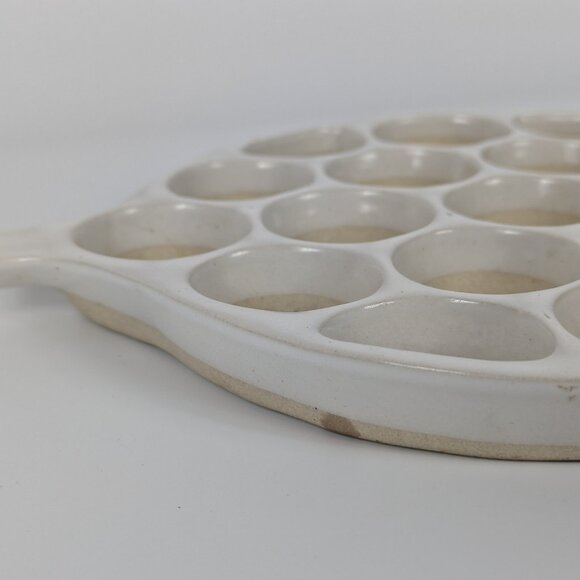 Bennington Potters Vermont White Honeycomb Trivet by David Gil MCM EUC